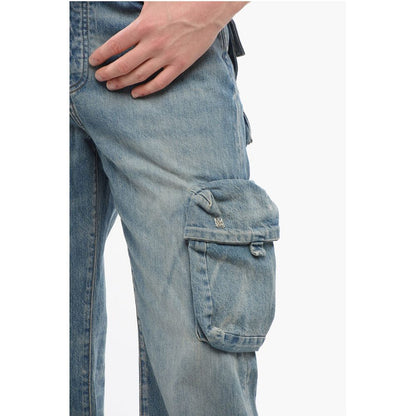 Vintage Wash Cargo Denims with Ankle Splits 26cm