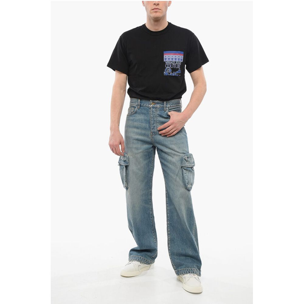 Vintage Wash Cargo Denims with Ankle Splits 26cm