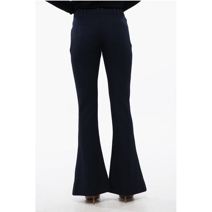 Wool Low-rise Flared Pants