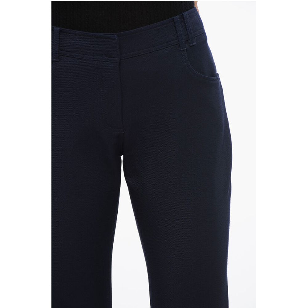 Wool Low-rise Flared Pants