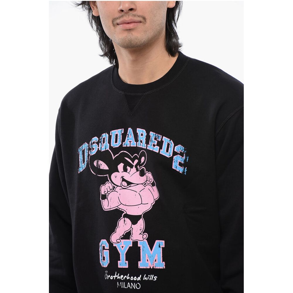 Crew Neck Cool Fit D2 GYM Brushed Cotton Sweatshirt