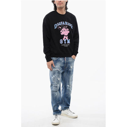 Crew Neck Cool Fit D2 GYM Brushed Cotton Sweatshirt