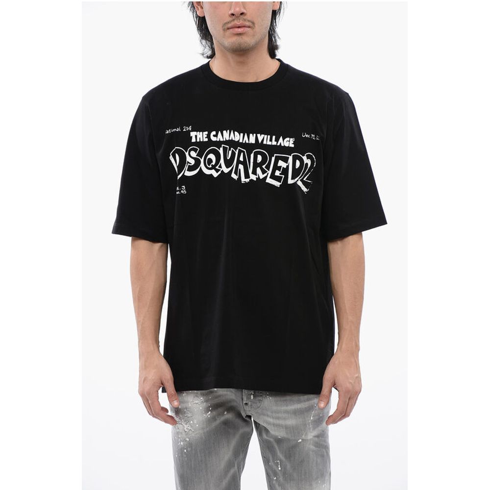 Skater Fit T-shirt with Contrasting Print