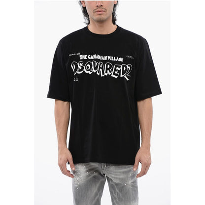 Skater Fit T-shirt with Contrasting Print