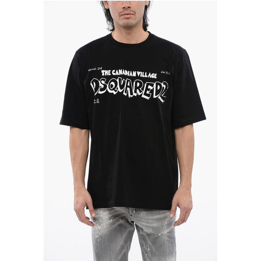 Skater Fit T-shirt with Contrasting Print