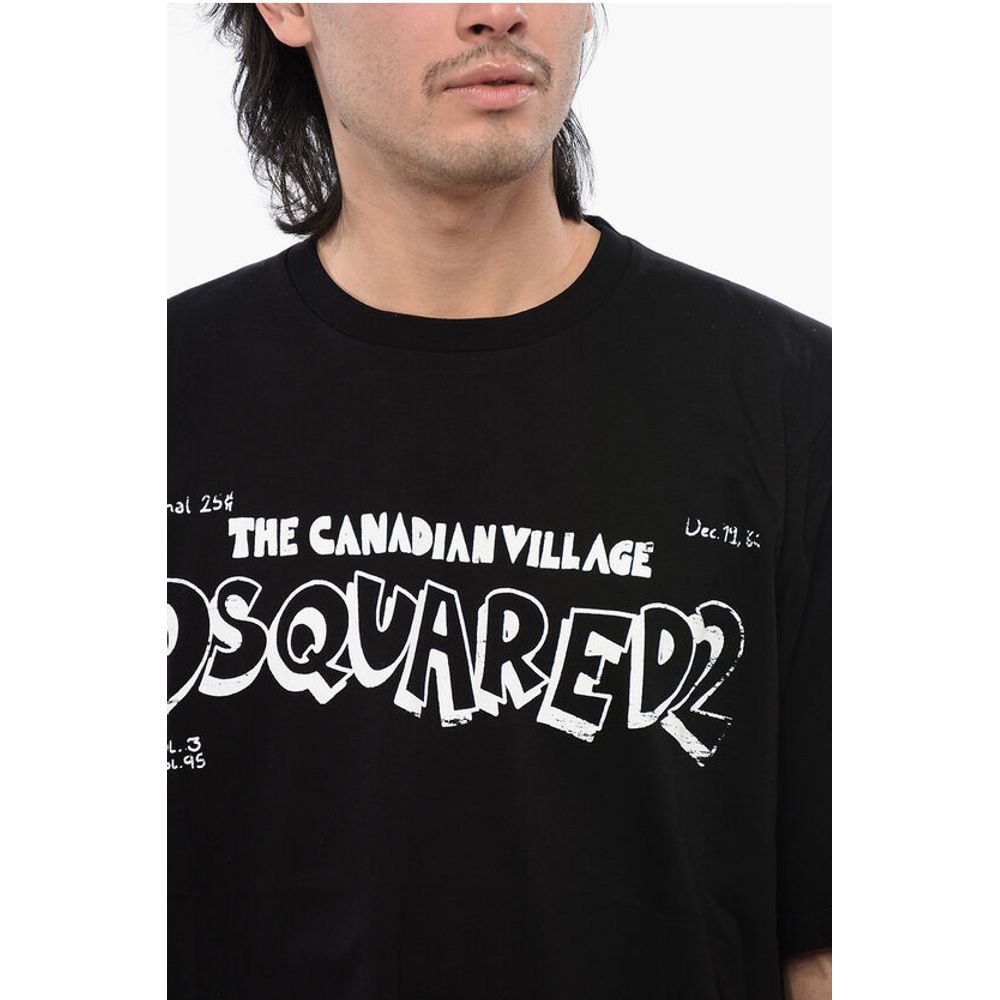 Skater Fit T-shirt with Contrasting Print