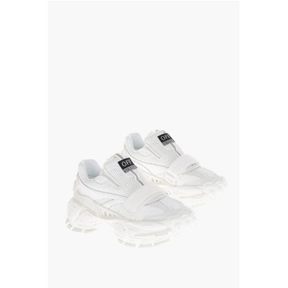 Solid Color Perforated Fabric Low-Top Sneakers
