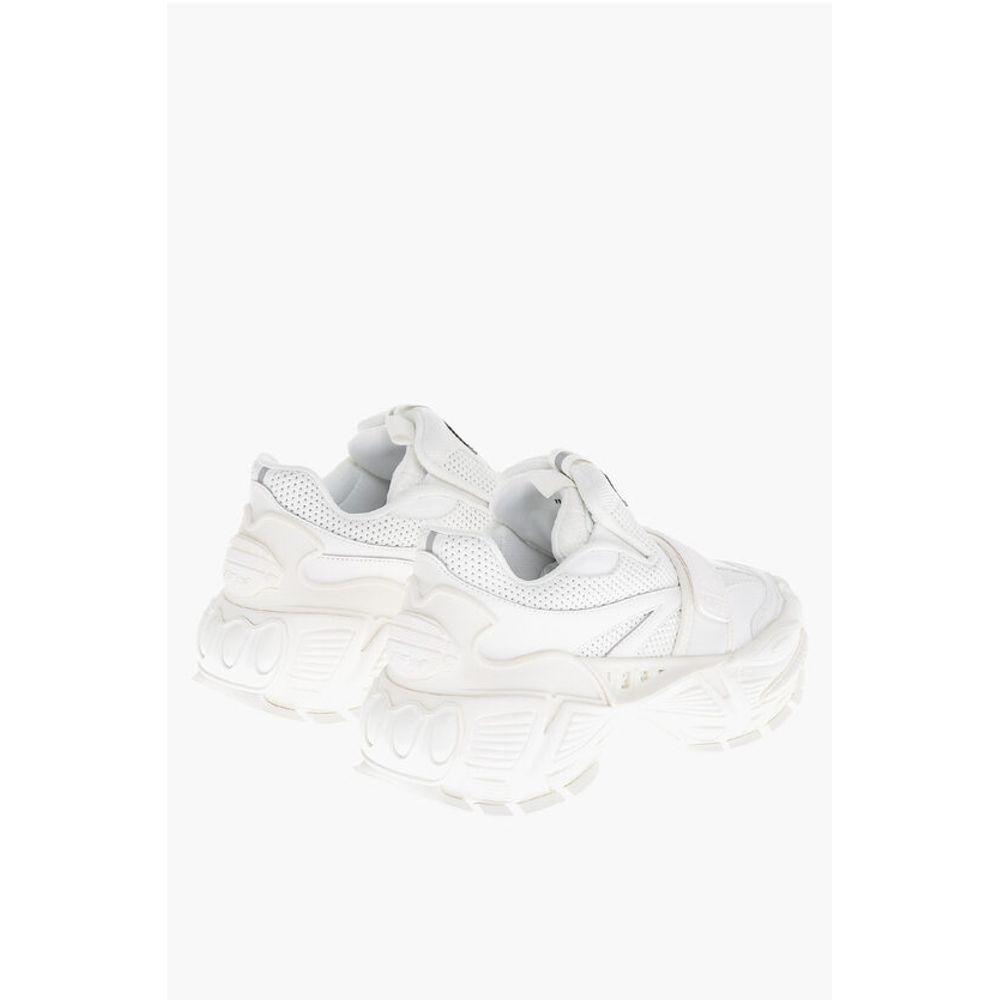 Solid Color Perforated Fabric Low-Top Sneakers