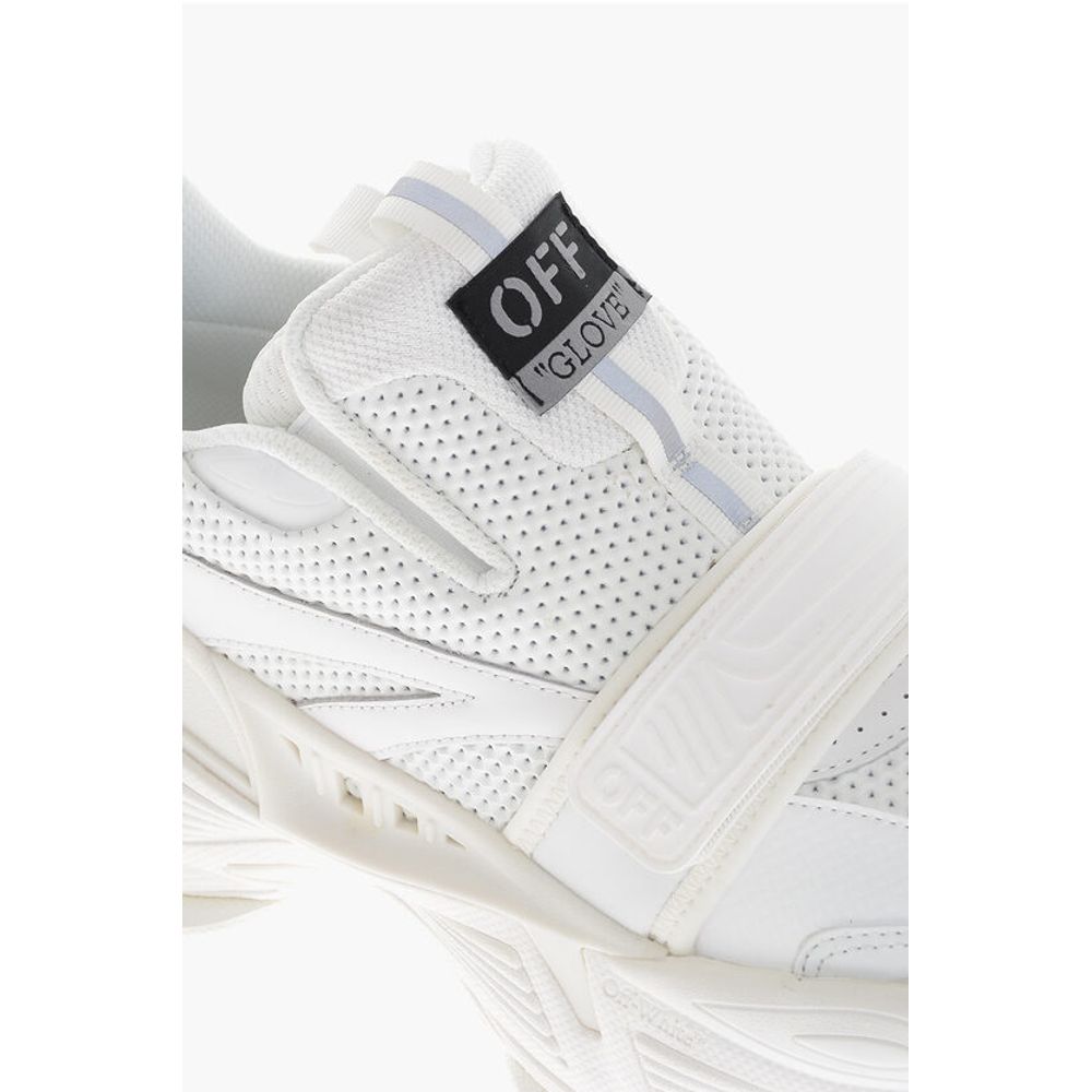Solid Color Perforated Fabric Low-Top Sneakers