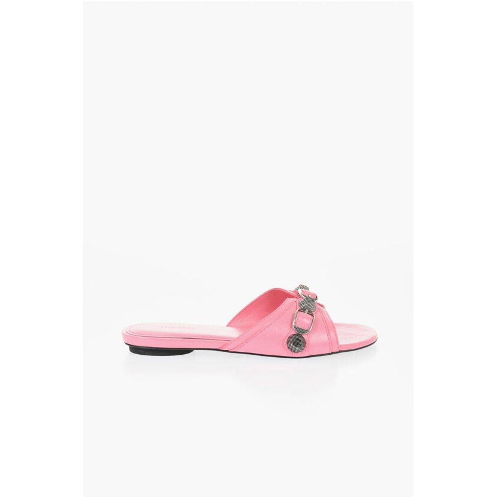 Leather CAGOLE Sandals with Maxi Studs and Buckle