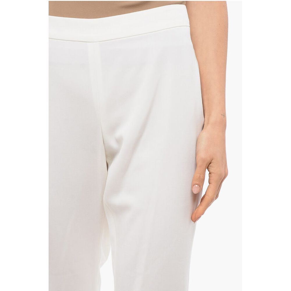 Skinny Fit Bootcut Pants with Back Zip