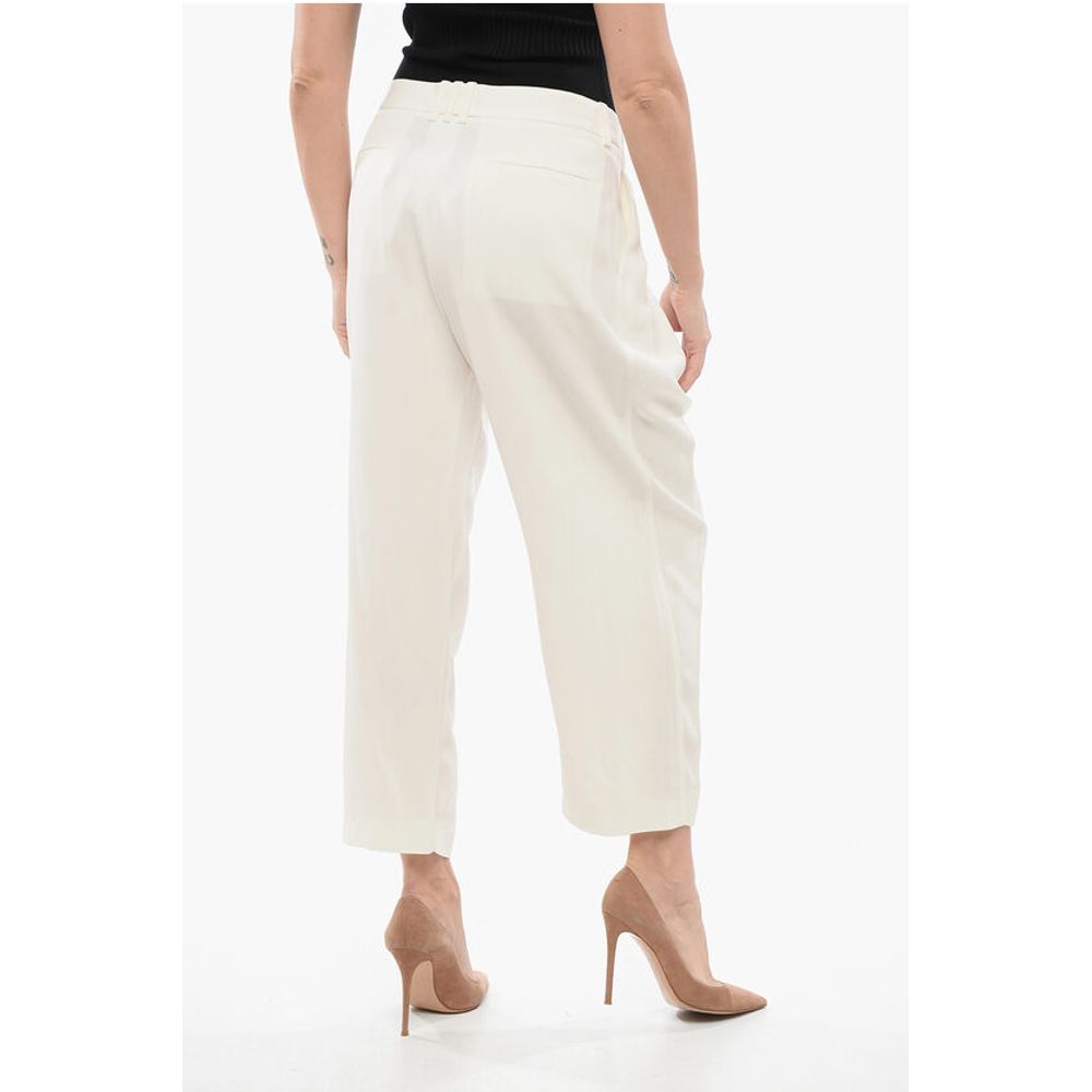 Single-pleated Viscose Tapered Fit Pants