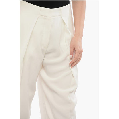 Single-pleated Viscose Tapered Fit Pants