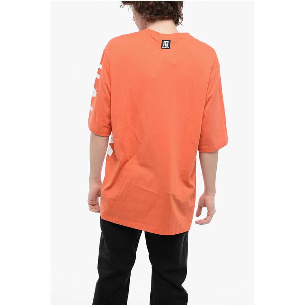 Cotton Oversized T-Shirt with Printed Logo