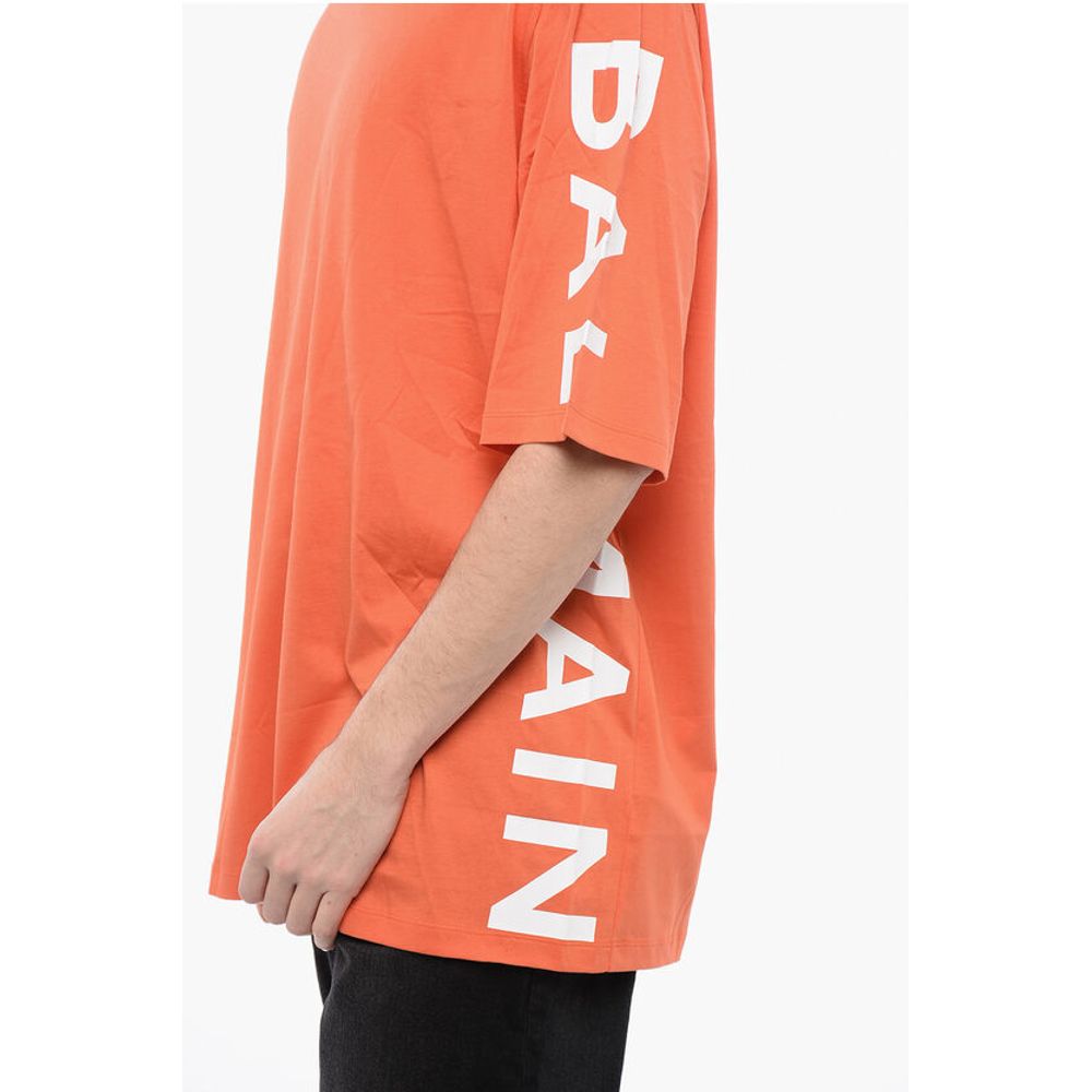 Cotton Oversized T-Shirt with Printed Logo