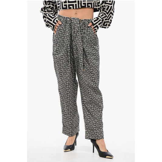 Monogrammed Joggers with Drawstring