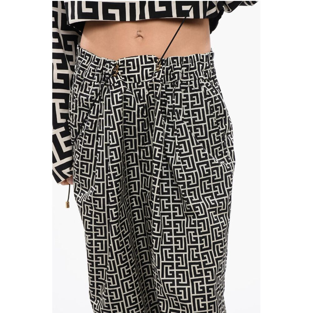 Monogrammed Joggers with Drawstring