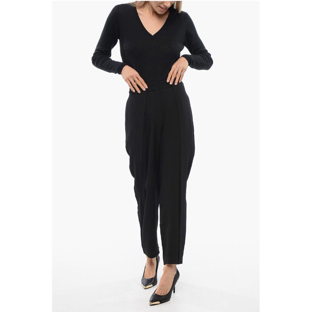 Tapered-fit High-waisted Pants