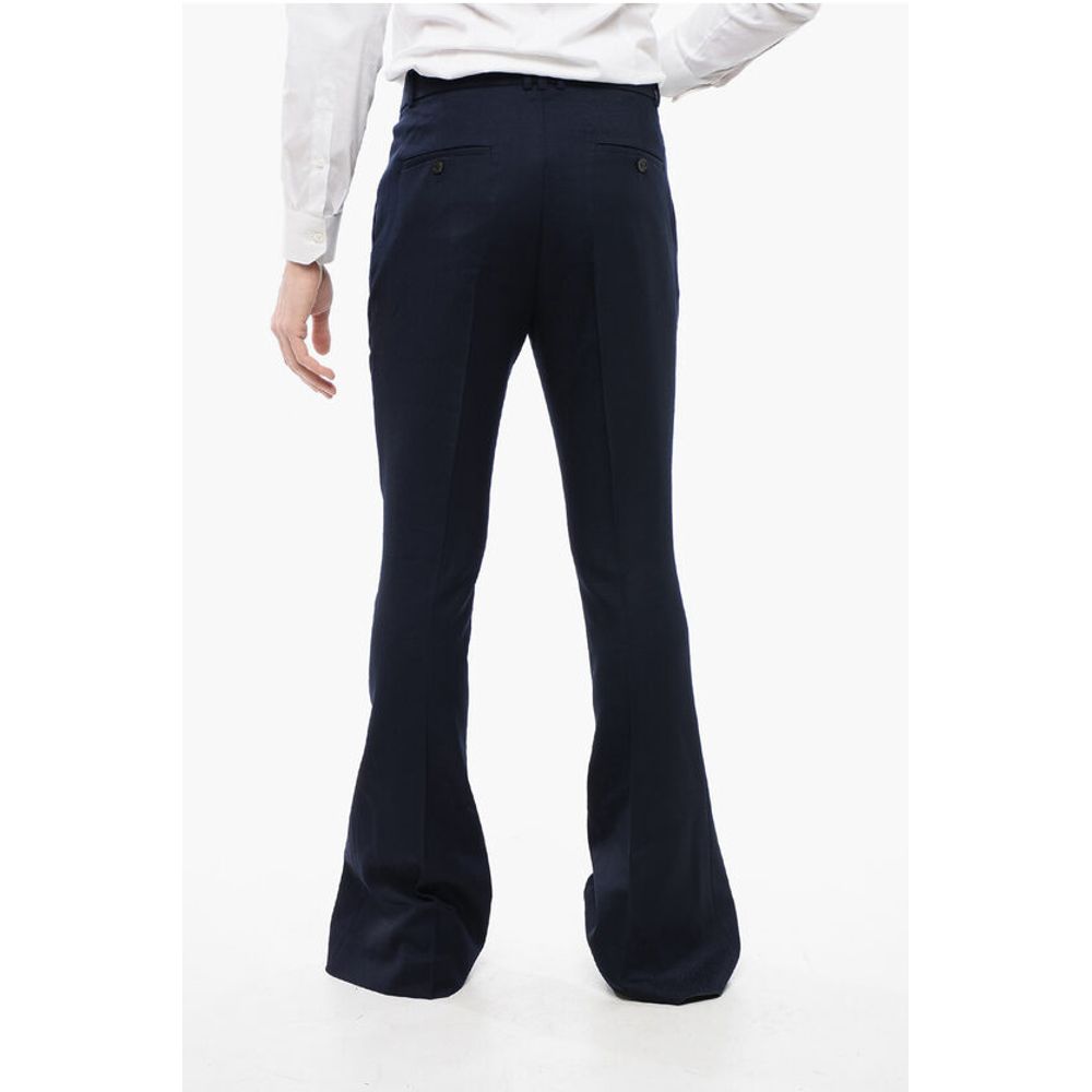 Twill Virgin Wool Flared Fit Pants