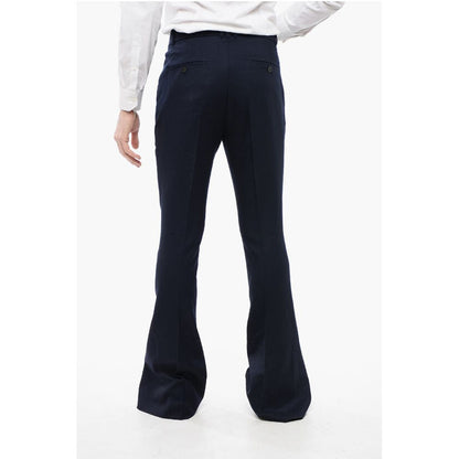 Twill Virgin Wool Flared Fit Pants