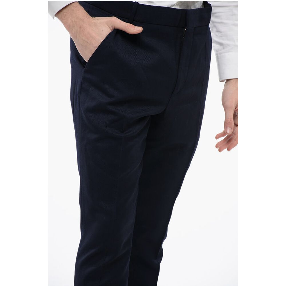 Twill Virgin Wool Flared Fit Pants