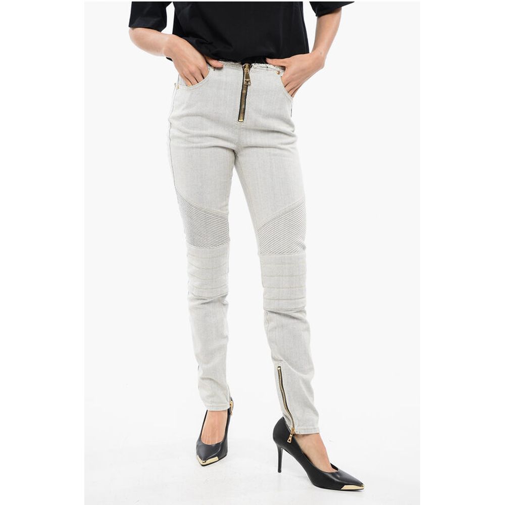 Ultra Skinnt Denims with Raw-cut Details