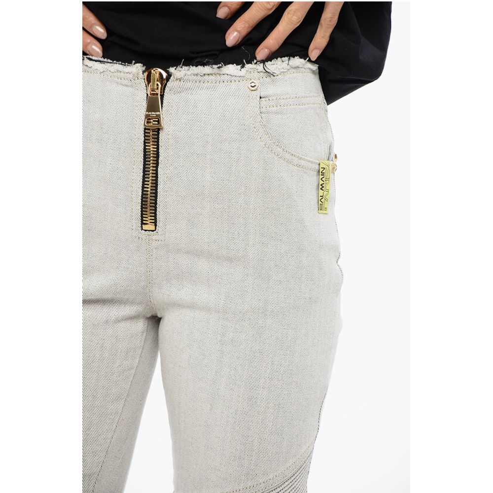 Ultra Skinnt Denims with Raw-cut Details