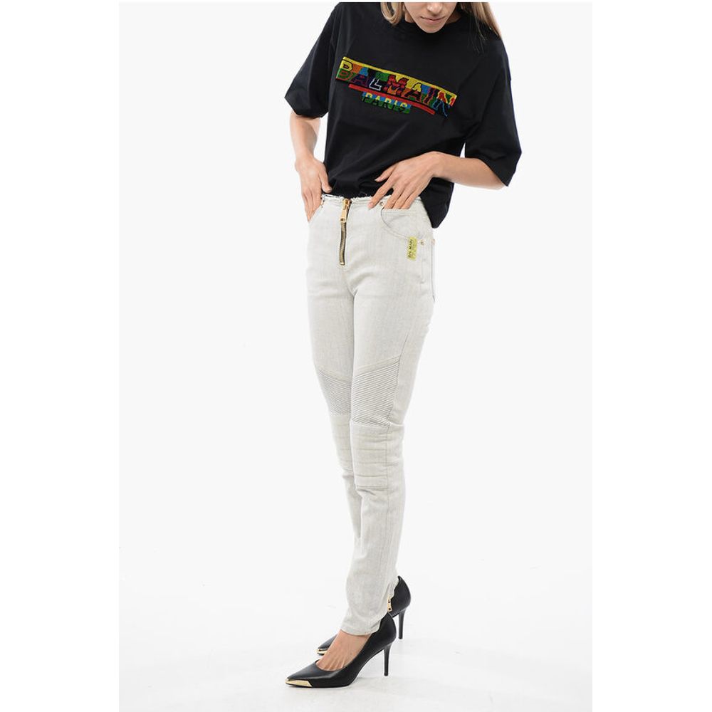 Ultra Skinnt Denims with Raw-cut Details