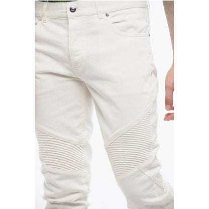 Tapered Fit Biker Denims with Belt Loops 15cm