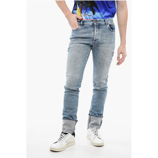 Tapered Fit Delavè Denims with Maxi Cuffs 17cm