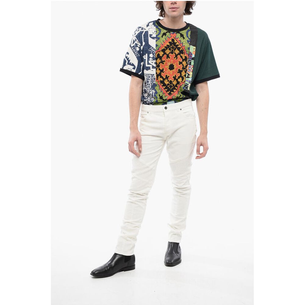 Tapered Fit Biker Denims with Belt Loops 15cm