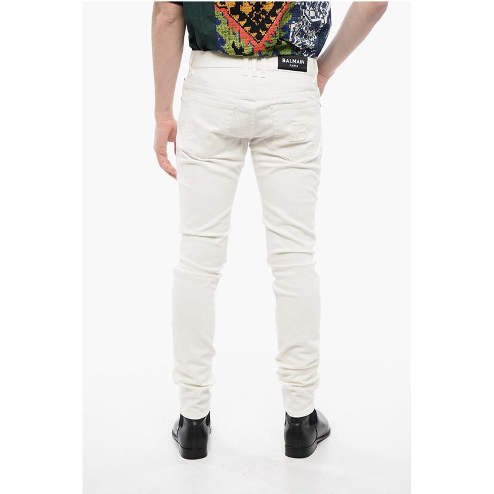 Cotton Slim Fit Denims with Belt Loops 14cm