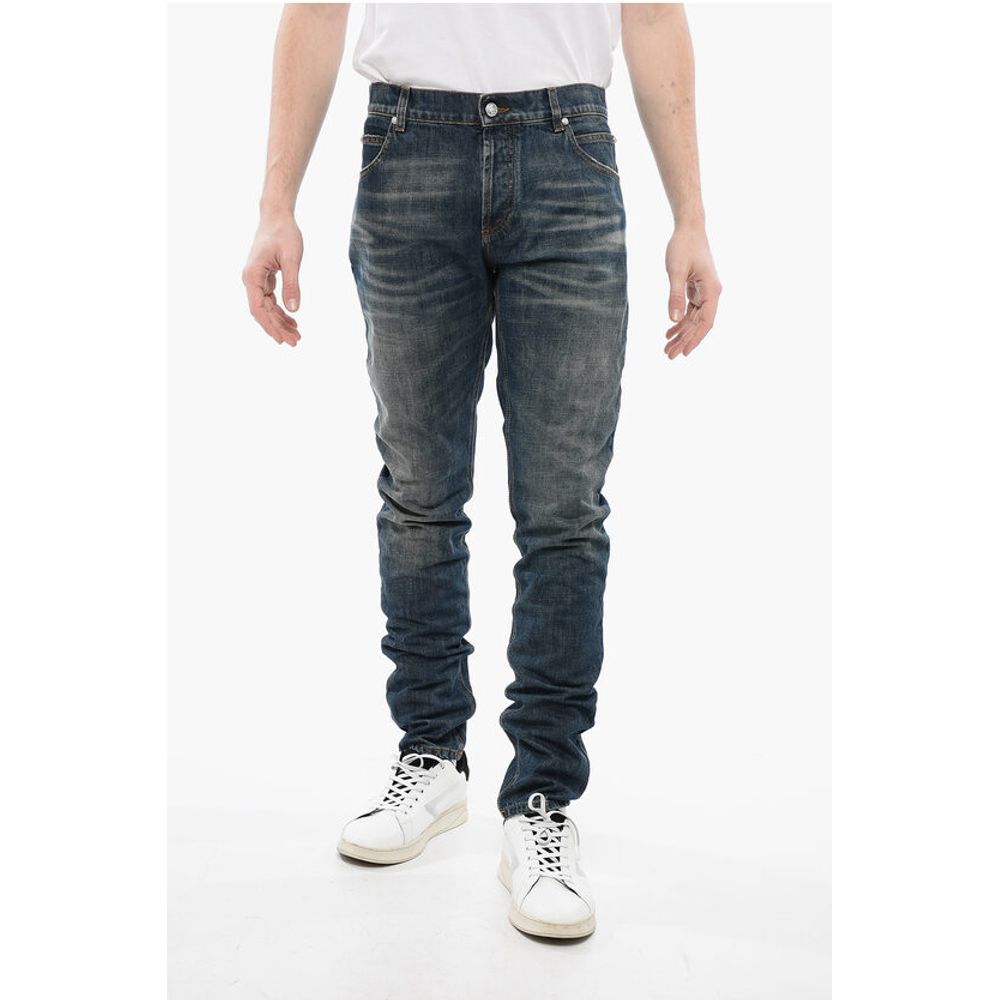Slim Fit Stone Washed Denims 15cm