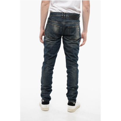 Slim Fit Stone Washed Denims 15cm
