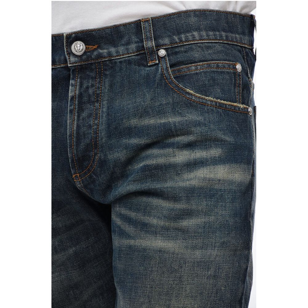 Slim Fit Stone Washed Denims 15cm