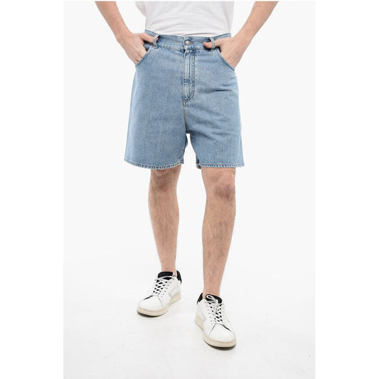 5-Pocketed Light Wash Denim Shorts