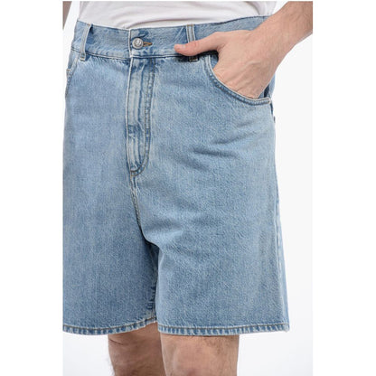 5-Pocketed Light Wash Denim Shorts