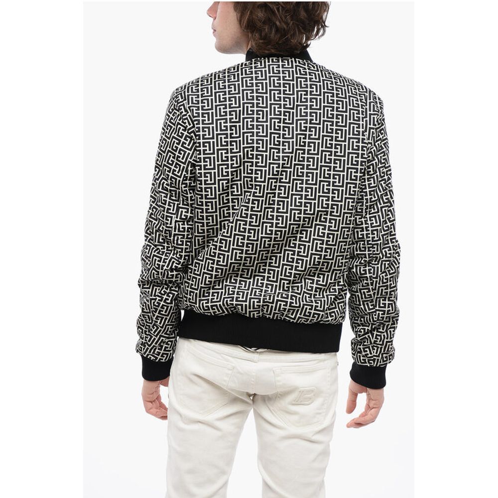 Monogram Padded Bomber Jacket with Decentralized Zip