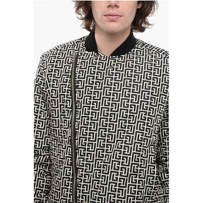 Monogram Padded Bomber Jacket with Decentralized Zip