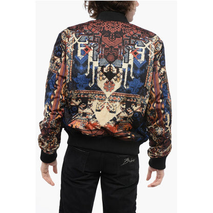 Reversible CARPET Nylon Bomber Jacket with Front Zip
