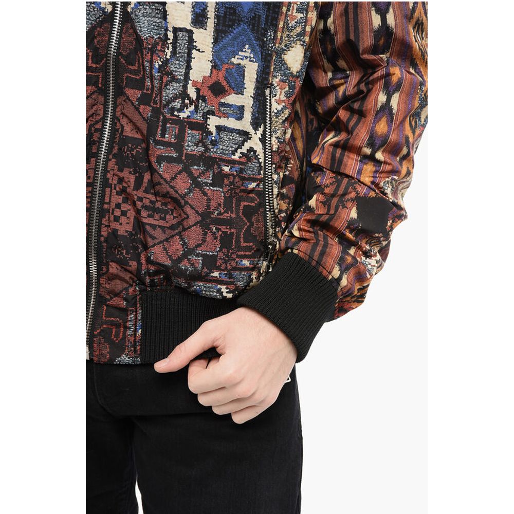 Reversible CARPET Nylon Bomber Jacket with Front Zip