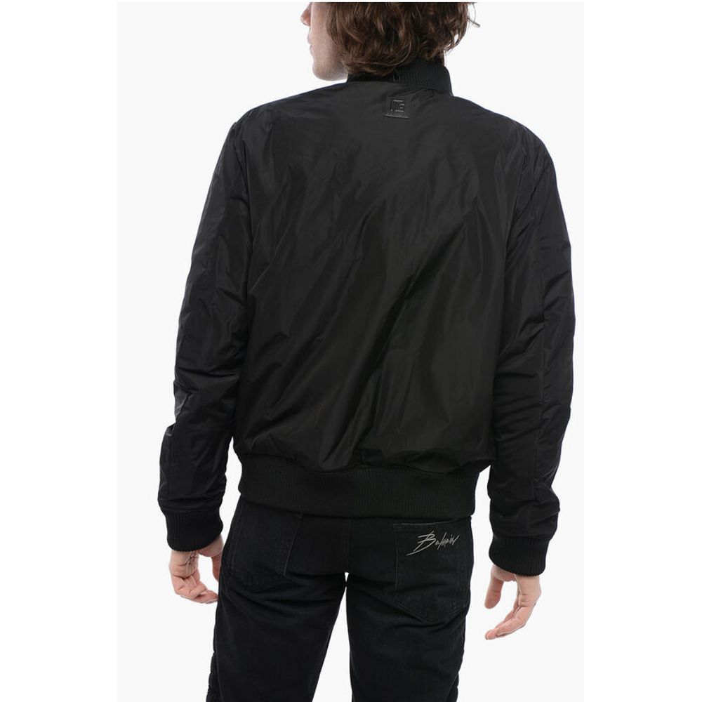 Reversible CARPET Nylon Bomber Jacket with Front Zip