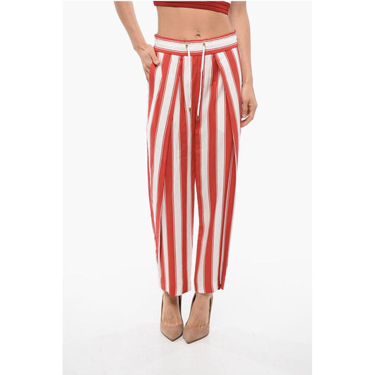 Striped Pants With Drawstings