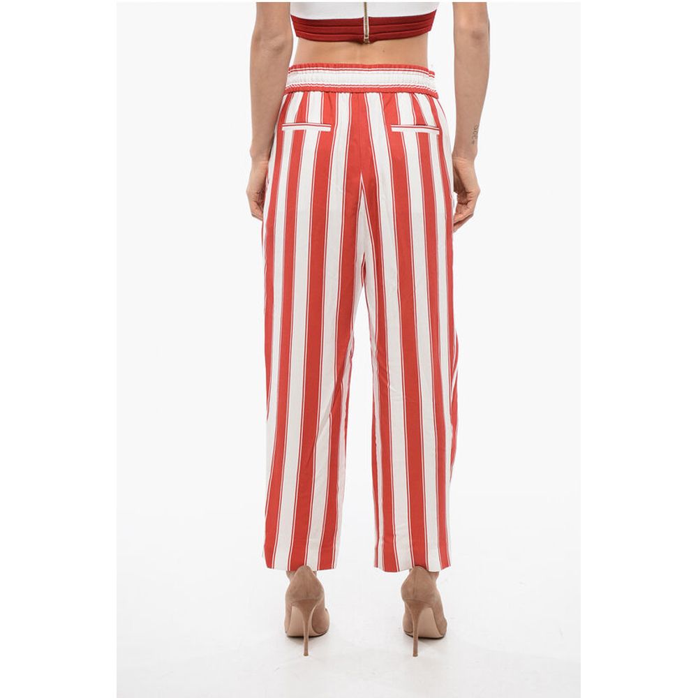 Striped Pants With Drawstings