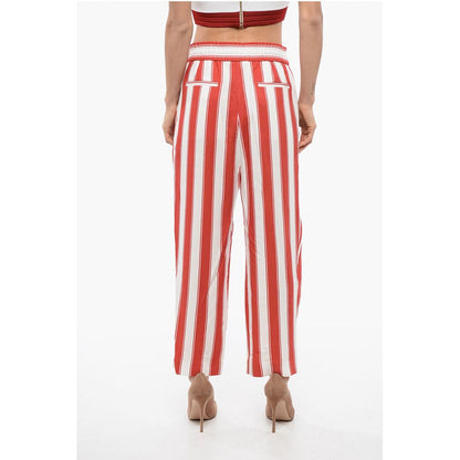 Striped Pants With Drawstings