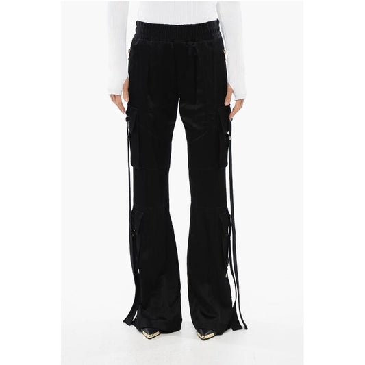Satin Cargo Pants