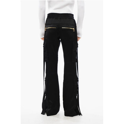 Satin Cargo Pants