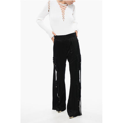 Satin Cargo Pants