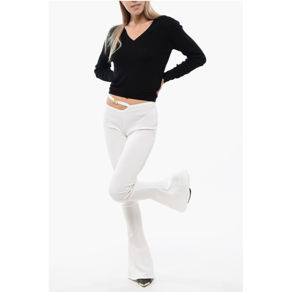 Flared-Fit Leggings With Cut-Out