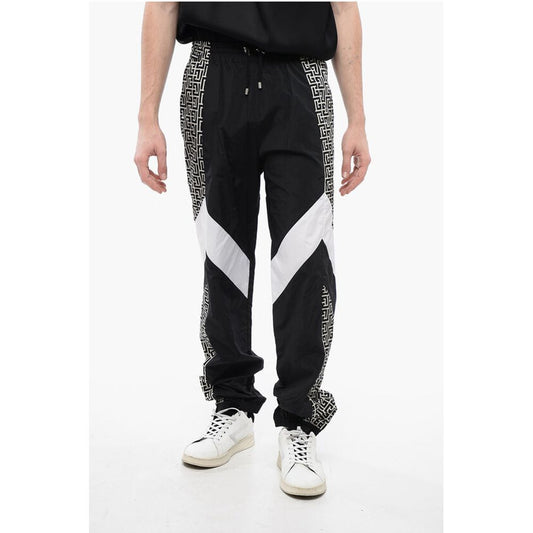 Nylon MULTICUTS Sweatpants with Monogram Inserts